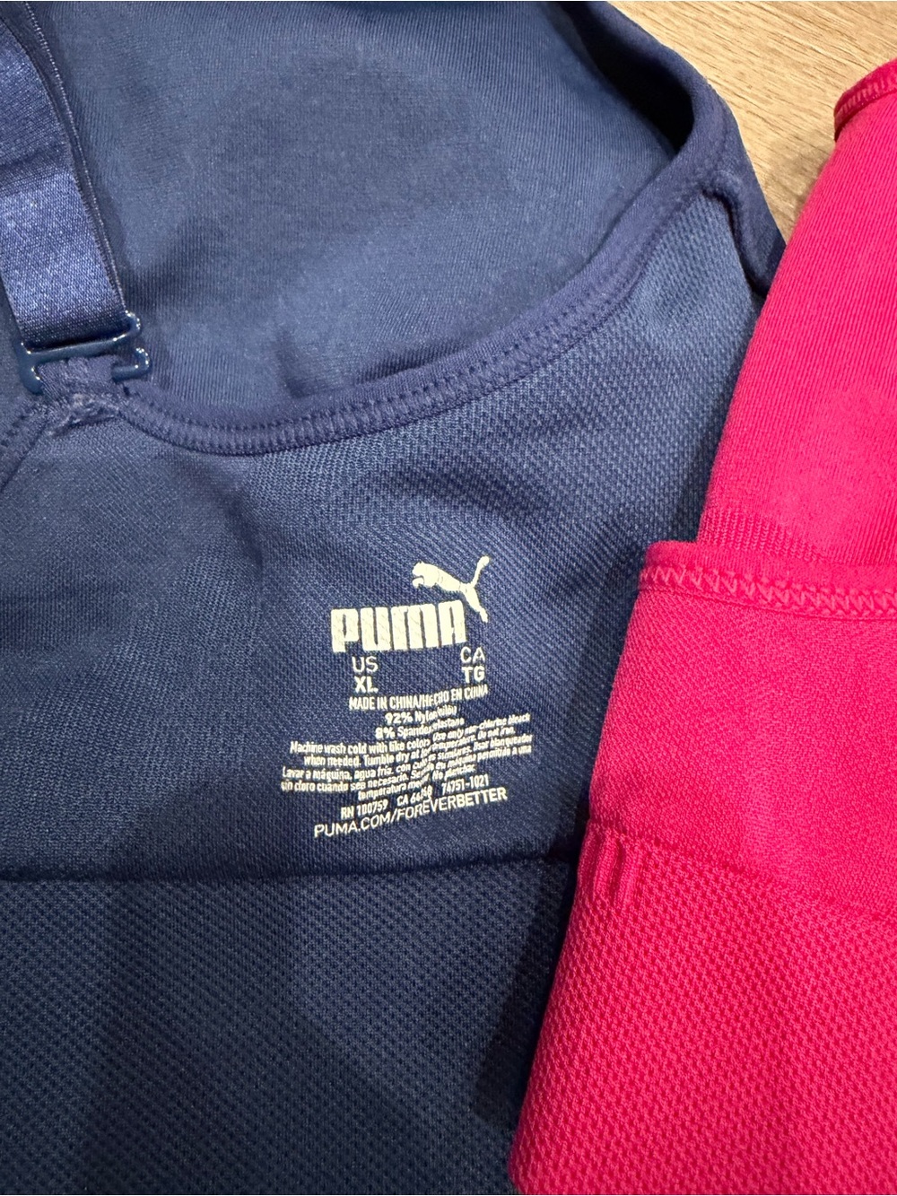 Puma Women's Supportive Sports Bra Set - Blue, Pink, Black, Gray - Picture 4 of 4